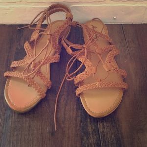Women's lace up sandals
